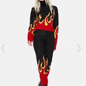 🔥 FLAME SWEATER AND PANTS SET